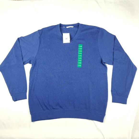 NWT Men's Cutter & Buck XL Pullover Sweater Blue